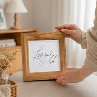 Photo Frame, Picture Frame, Photo Stand, PS Foam, Wood Grain, Peachwood Color, Lightweight, Poster Frame, Living Room, Family Photo, Wedding Photo Compatible