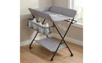 Padded Adjustable Height Changing Table Mesh Storage Basket Foldable Changing Table