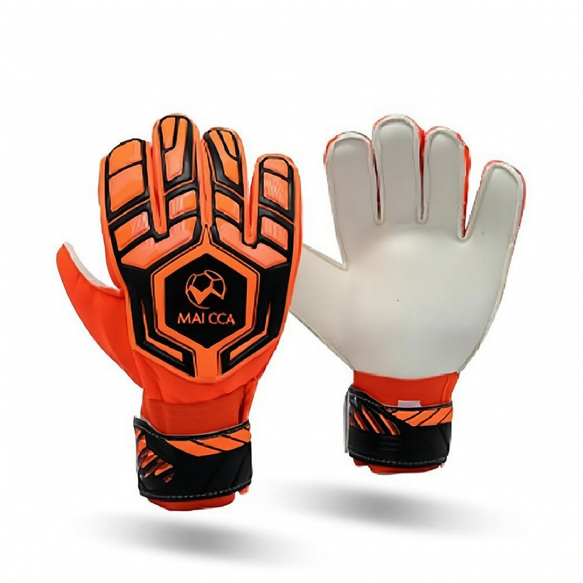 Goalkeeper Gloves with Finger Protection Guarding Goalkeeper Gloves with Finger Saves Adjustable for Goalkeepers, Young Goalies