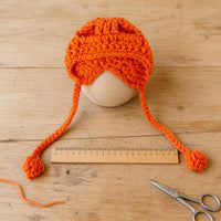 Hand-Knitted Cartoon Doll Headwear Accessory for DIY Crafts