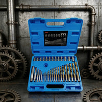 49 Pieces Multi-Purpose Nut Extractor Drill Bit Set Storage Case Broken Screw Extractor Kit Strong Grip Hex Screw Removal Tool Set High Hardness for Mechanics, Technicians, DIY Users, Workshop, Repair Shop, Garage