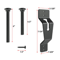 Spare Tire Carrier Bracket Wall-Mounted Spare Tire Carrier Bolt-on Steel for Enclosed Trailers, Garages
