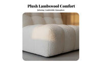 Curved configurable Sofa billowyLike Shape Living Room Furniture Soft Upholstery No Assembly Required for Apartment Dwellers