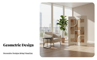 Foldable Design Multi-Panel Folding Screen Modern design 4-Panel Room separater Decorative Household Furnishing Privacy Protection for Homeowners, away fromice Workers, Students, Entryway, Bedroom, Studio Apartment