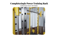 Complete Guided Machine Full Body Workout Multi-Functional Guided Machine Heavy Duty Squat Rack and Bench Bench Press Setup for Fitness Enthusiasts