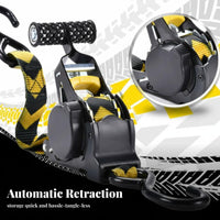 Tangle-Tangle-Resistant Self-Retracting Cargo Strap Wear-Resistant Self Retracting Tie down High Break Strength for Boaters