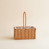 Handmade Woven Basket Multiuse Basket with Handle for Table Decoration