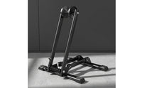 Floor-Standing Foldable Bike Stand Portable Two-Wheeler Parking Stand Space-Saving Collapsible Two-Wheeler Rack Stable for Cyclists