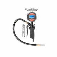 High Precision Tire Inflator Gauge 0.1 Resolution Car Tire Inflator LED Large Screen Inflation Easy to Use for Garage, Repair Shop