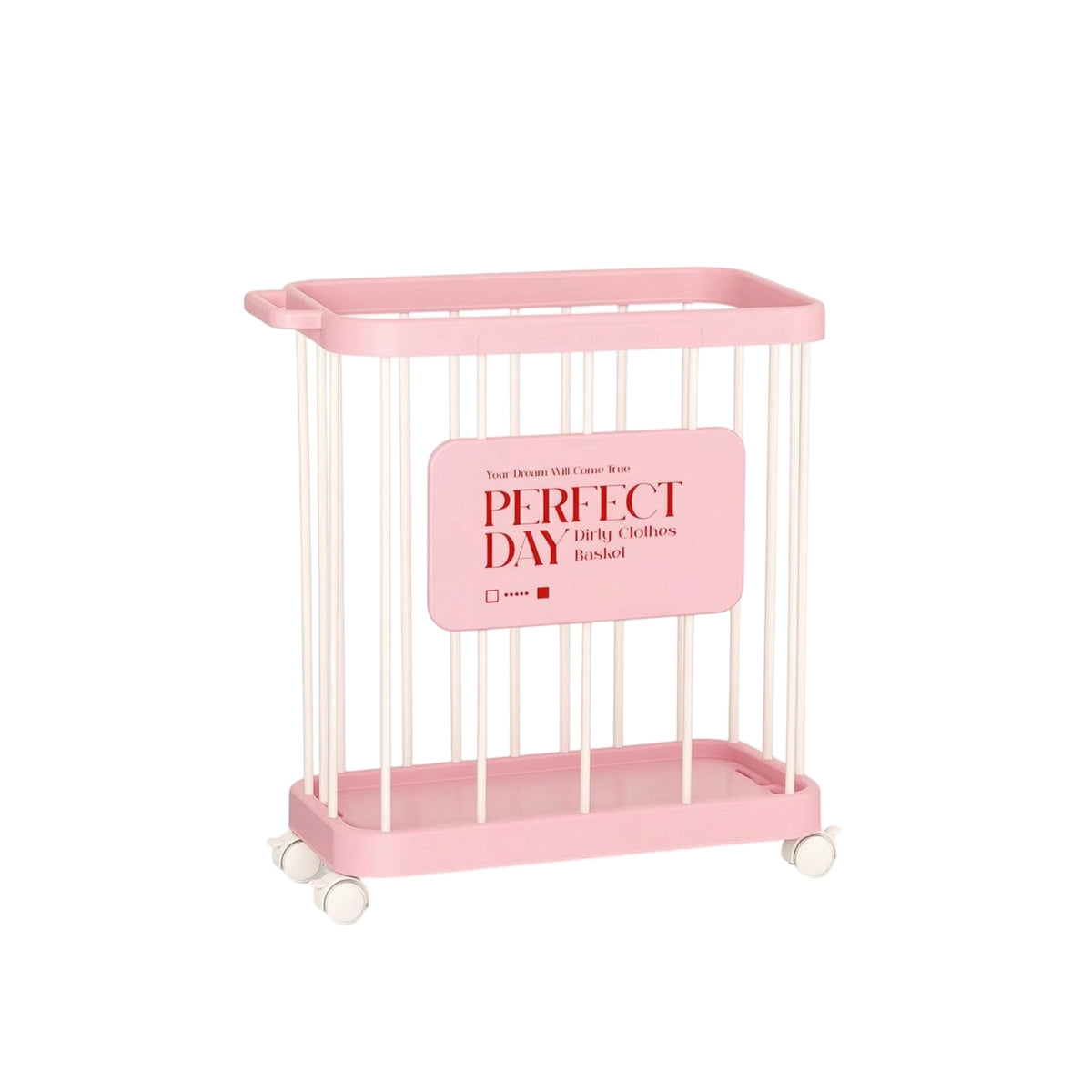 Mobile Wire Storage Baskets with Wheels Deep Rolling Wire Basket Cart Portable Rolling Storage Basket Space-Saving for Home Gym, Living Room, Bedroom
