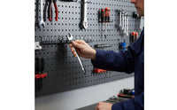 Wall Mounted Wrench Organizer Size Marked Spanner Storage Rack Garage Organization for Workshop