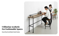 Urban-inspired Pipe Leg Table Rustic Look Commercial Furnishing Space-Saving Pub Set for Business Owners, Interior Designers, Bar, Restaurant, Dining Room