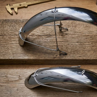 2 Pieces Bike Mudguard with Support Struts Glossy Bike Mudguard Set Strong