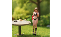 Street-Style Miniature Female Figurine Detailed 1/64 Scale Figure Realistic Miniature People Figure Lifelike for Hobbyists