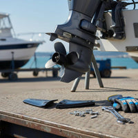 High Performance ABS Outboard Hydrofoil Easy to Install Engine Stabilizer Stabilizer Fin Fuel Saving for Boating, Fishing