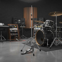 Jazz Drum Cymbal Clutch standHat Stand Adjustable Height Cymbal Clutch standHat Stand Sturdy and Percussion Hardware for Drummers, Music Studio