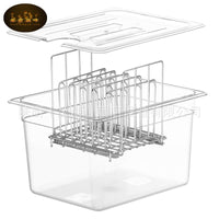 Sous Vide Container with Lid, 11L or 26L, with Folding Rack