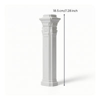 Matte White Roman Column Decorative Classical Column Classic Roman Pillar Architectural for Photographers, Desktop Styling, Photography Studio