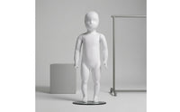 Full-Body Child Mannequin White Kids Clothing Mannequin Sturdy Dress Form for Shop Storefronts