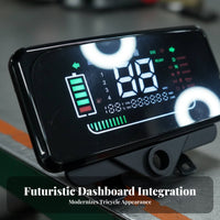 Electric Tricycle Dashboard Universal Electrical Capacity 48V/60V/72V Electric Three-Wheeler Instrument Cluster Wide Compatibility Electric Tricycle