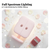 Lighted Seashell Mirror Shell Design desktop Looking Glass light-emitting diode Light for Women