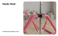 Multi-Functional children's Adjustable Horizontal Bar Stable Triangular Structure Kids Foldable Training Bar Non-Slip Base children's Swing Set Frame Easy Assembly for Preschoolers, Beginner Gymnasts, Toddlers, Playroom, Kindergarten