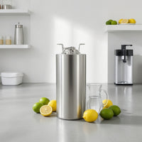 Stainless Steel Keg with Ball Lock Sturdy Ball Lock Post Reusable Corny Keg Compact for Home Brewing