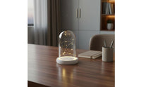 Preserved Flower Dome High Clearness Dome Jar with Base Desktop Dome Jar Decorative Illuminated Brightness Cloche Perfect Gift