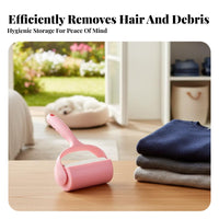 Reusable Handle Sticky Lint Roller Gentle on Clothes Pet Remover Roller 360° Rotation for Homeowners, Car Owners, Clothing, Home, Travel