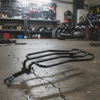 Motorcycle Rear Rack Fixed-Mount Rear Luggage Rack High-Support Motorcycle Cargo Carrier for Riders