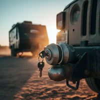 Keyed Trailer Coupler Lock with Keys Compact Trailer Coupler Lock Easy to Use Tamper-Resistant for Outdoor Storage