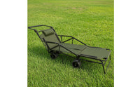 All Terrain Cart with Adjustable Backrest Heavy Duty Reclining Cart Easy to Store Folding Wagon Compact for Campers, Outdoor Enthusiasts, Camping, Picnics, Beach