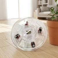 Plant Stand with Wheels, Transparent Resin Round Tray Pot Stand, Large Floor Standing Indoor Outdoor Simple Style for Easy Moving Potted Plants