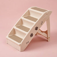 Dog Steps for Bed and Sofa with Foldable Design for Small Portable Pet Stairs with Gradual Incline, Lightweight Construction