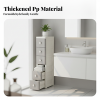 Slim Gap Storage Tower Waterproof Slim Utility Trolley debris-clearproof for Homeowners