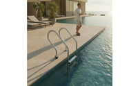 Stainless Steel Pool Ladder Rust-Resistant Pool Ladder with Non-Slip Steps for in-Ground Pools, Villas