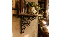 Bracket with Angel Motif Rustic Shelf Bracket Black Shelf Brackets with Mounting Screws for Craftspeople