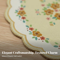 Realistic Detailing Dollhouse Carpet Intricate Pattern Miniature Rug Exquisite Craftsmanship for Hobbyists, Adults, Miniature Scene