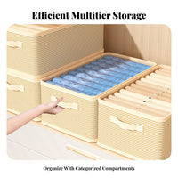 Stackable textile Clothes Box Sturdy Construction Household Storage foldable