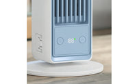 Battery Operated Desktop Vertical Fan Cordless Rechargeable Fan with Handheld Controller Compact Lightweight for Office Workers, Students, Desk, Bedroom, Dorm Room