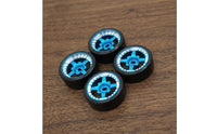 4 Pieces RC Car Slide Wheel Low Profile RC Wheel with Metal Hub Compatible for Hobbyists