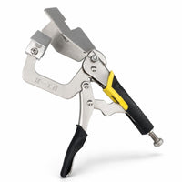 Quick-Clamping Corner Clamp with Spring-Loaded Lever Nickel-Plated Perpendicular Clamp with Screw Adjustment Long-Lasting Hand Tool Strong for Cabinet Making