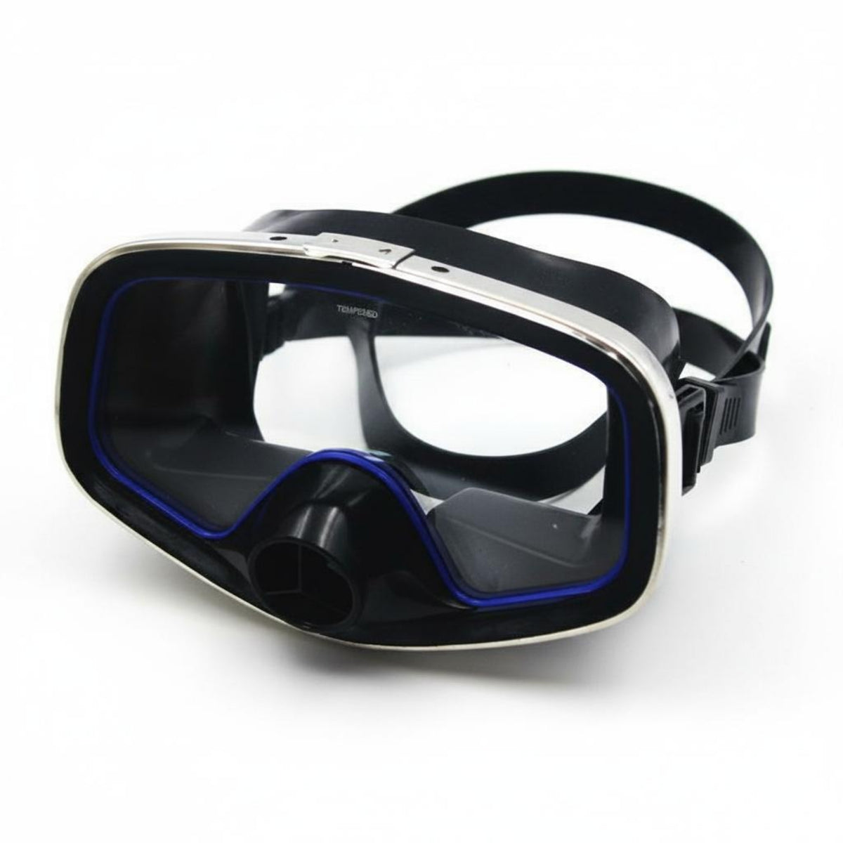 1 Piece Waterproof Diving Goggles Mask Made with Tempered Glass Lens Silicone Skirt Adjustable Strap Wide Viewing Area Suitable for Snorkeling Underwater Exploration Beach Recreation Casual Swimming