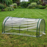 Mini Greenhouse with Stainless Steel Frame for Garden Plants, Small Green House with Waterproof PVC Cover, Portable Plant Protection, Patio Use