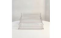 Acrylic Organizer with Trays Transparent Stepped Organizer Display Rack with Stepped Design Modern Shelf Easy to Clean
