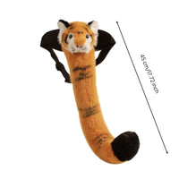 Soft Tiger Tail with Waist Strap Striped Wearable Tiger Costume Prop Authentic for Kids, Entertainers