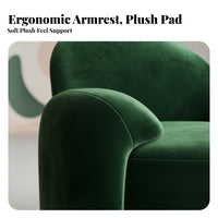 Nordic Design Upholstered Single Sofa Modern Minimalist Accent Chair Comfortable Backrest Seating Furniture Plush Upholstery for Business Owners, Interior Designers, Living Room, spa and salon, Reception Area, Home Office