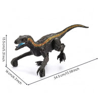 2.4G Wireless-Controlled Dinosaur USB Rechargeable RC Dinosaur Toy Sound Effects RC Predator Dinosaur Textured Surface for Children 6+