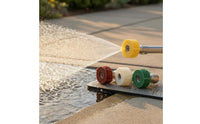 4 Pieces 1/4 Inch Pressure Washer Quick Connect Nozzle Set Body with Quick Connect Nozzle Tips Compact Cleaning Tool