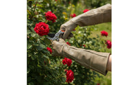Thornproof Work Gloves with Reinforced Palm Flexible Cowhide Gloves Long-Lasting Comfortable for Gardeners